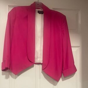 XS pink crop Bebe blazer
